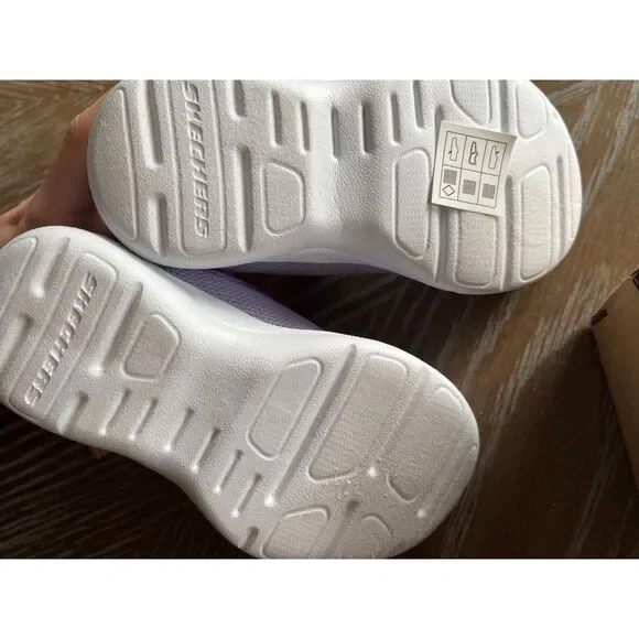 Skechers Toddler Girls Skech-Stepz 2.0 Easy Peasy Athletic Sneaker Purple size 7 - Picture 7 of 8